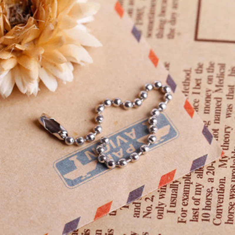 50pcs 11.5*2.4cm Craft Ball Chain Unfinished Chains Jewelry DIY Making