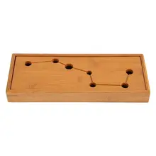 Бамбуковый чайный поднос, чашка, тарелка с семью отверстиями, сервировочный Настольный поднос, высокое качество, чайный столик, украшение, подарок, чайная посуда