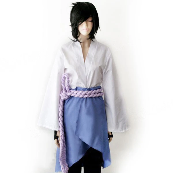 Japan Anime Naruto Shippuden Sasuke Uchiha Kimono Cosplay Costume White Blue S M L Xl Xxl Free Shipping Cosplay Costume Kimono Cosplaysasuke Uchiha Cosplay Costume Aliexpress