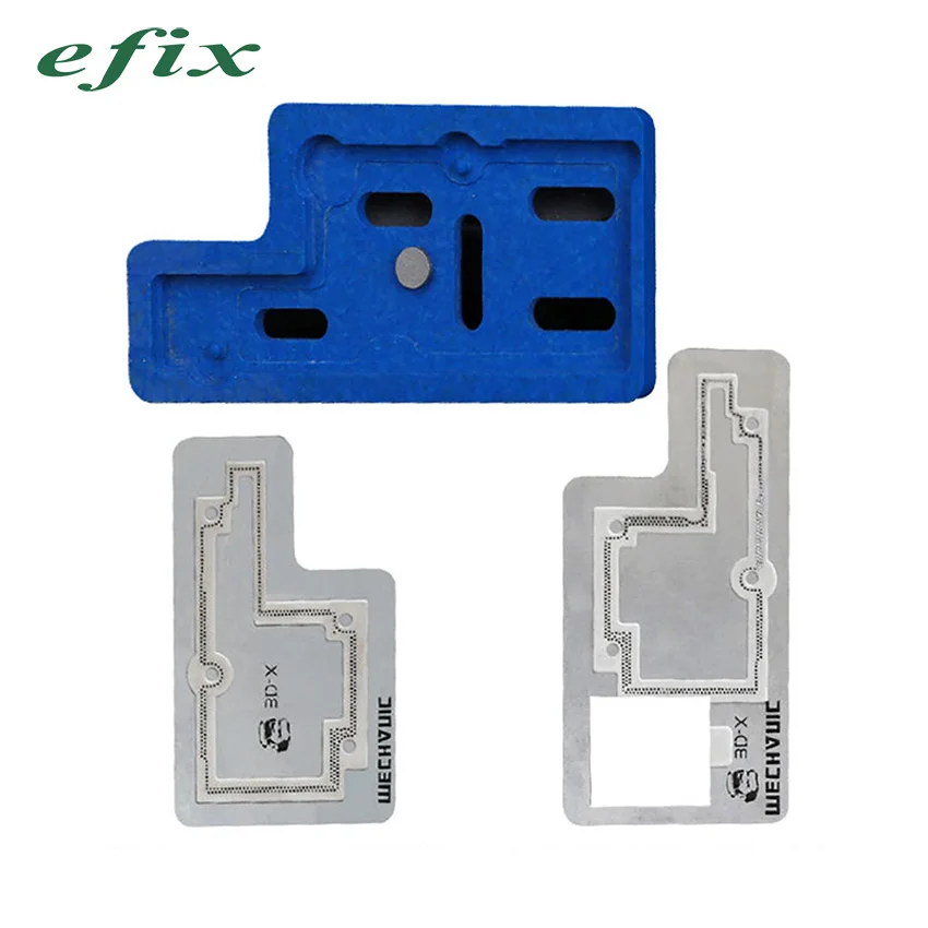 

MECHANIC 3D BGA Reballing Stencil Kit for iPhone X Motherboard Middle Layer Planting Tin Template Reballing Plate Soldering Net