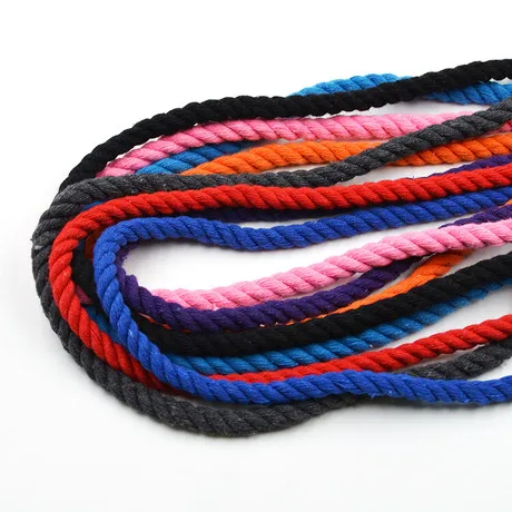 18 цветов Выберите 8 мм витые хлопковые шнуры шнура DIY ремесло декоративная веревка нить хлопок шнур для сумки шнурок ремень шляпа CD27A