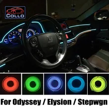 Для Honda Odyssey/Elysion/Stepwgn/Украшения Холодной легкая Атмосфера Лампа/9 М EL Провода/Консоль Автомобиля Декоративные газа