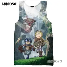LIASOSO новые летние модные Для мужчин Для женщин майка 3D принт в виде милого героя аниме сделано в бездны жилет пуловер Повседневное унисекс с длинными рукавами Толстовка A062