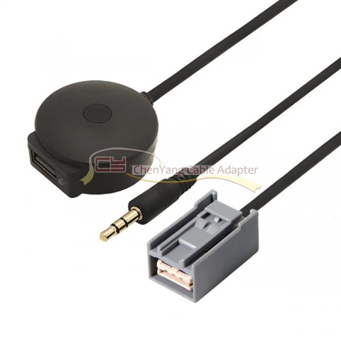 Cavo adattatore USB e AUX da 3,5 mm a Bluetooth Audio Aux e USB femmina per auto Honda Civic Jazz CR-V Accord Odyssey 2008-2013