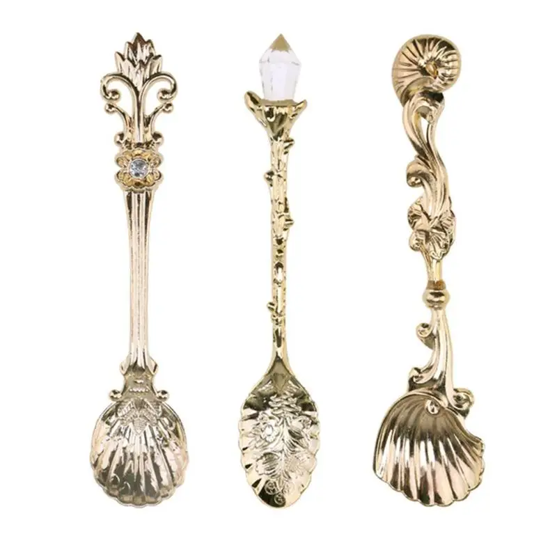 3 шт. ложка для кофе и мороженого из металлического сплава|vintage coffee spoon|coffee spoonvintage