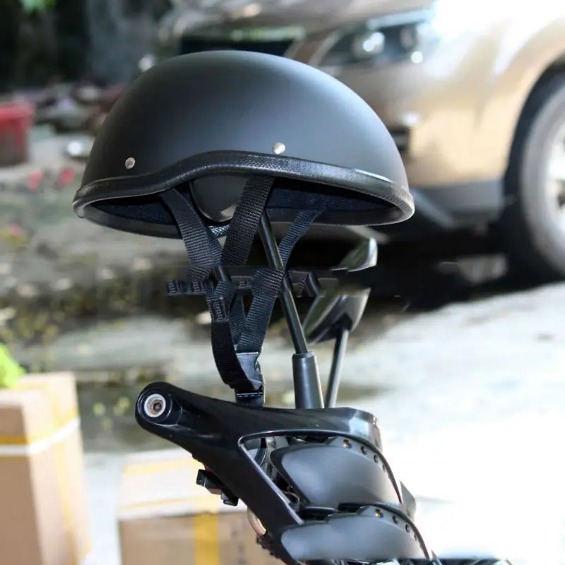 2018 FRP мотоцикл шлем Мотокросс Кепка acete половинчатый для Harley Ретро Матовая черная