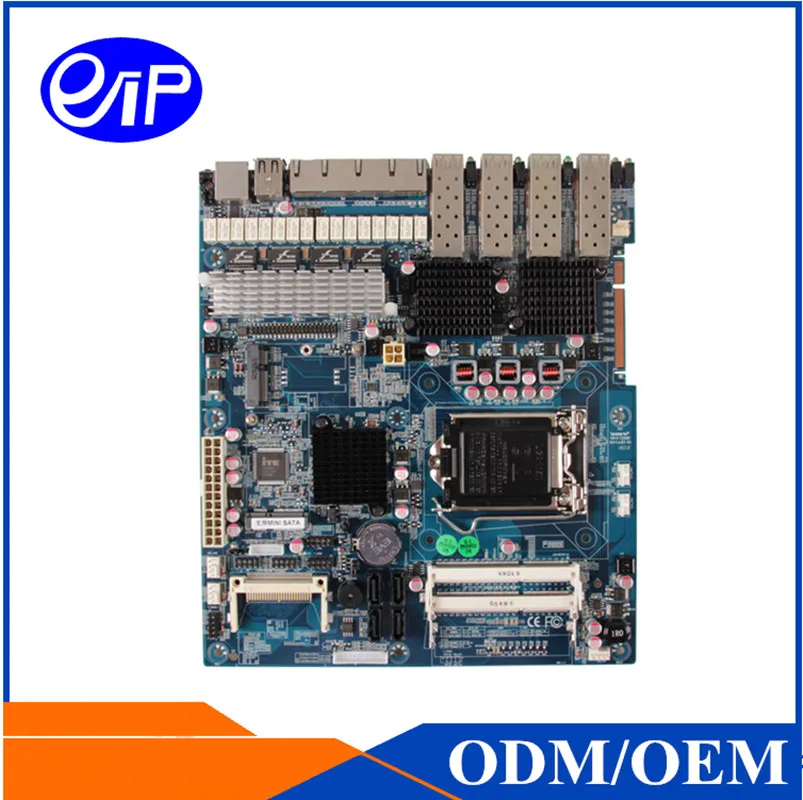 

China Intel LGA1150 processor Z87 Chipest Haswall Board support DDR3 4*LAN 2*SFP 6*USB mini Server industrial motherboard