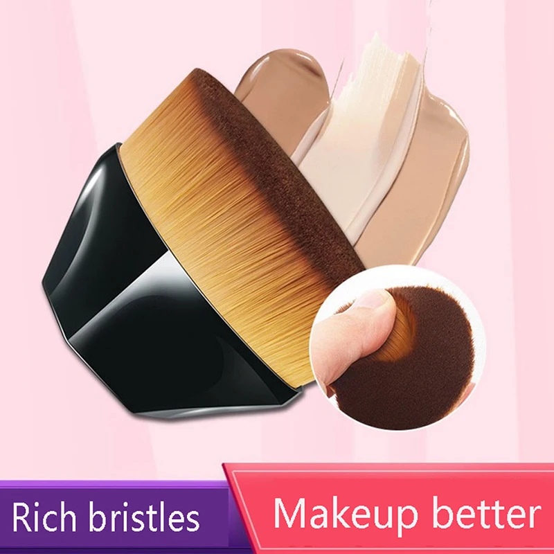 

New Arrival Pro Makeup Foundation Brush Blush hexagon Shape Makeup Brush Thick tight Brushes Professional Makeup Tools Wholesale