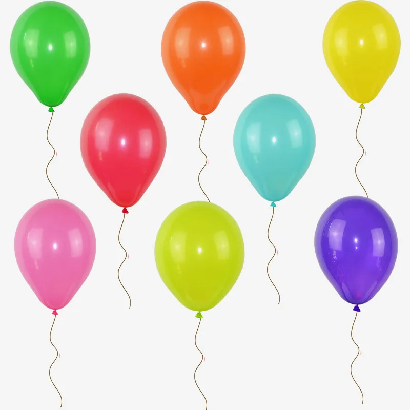10pcs 10 inch Pure Color Latex Balloons High Quality Inflatable Air Ball Gender Reveal Party Wedding Festivals Decorations Toys