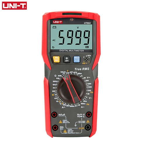 UNI-T UT89X UT89XD Professional Digital Multimeter True RMS NCV 20A Current AC DC Voltmeter Capacitance Resistance Tester sound measurement device Measurement & Analysis Tools