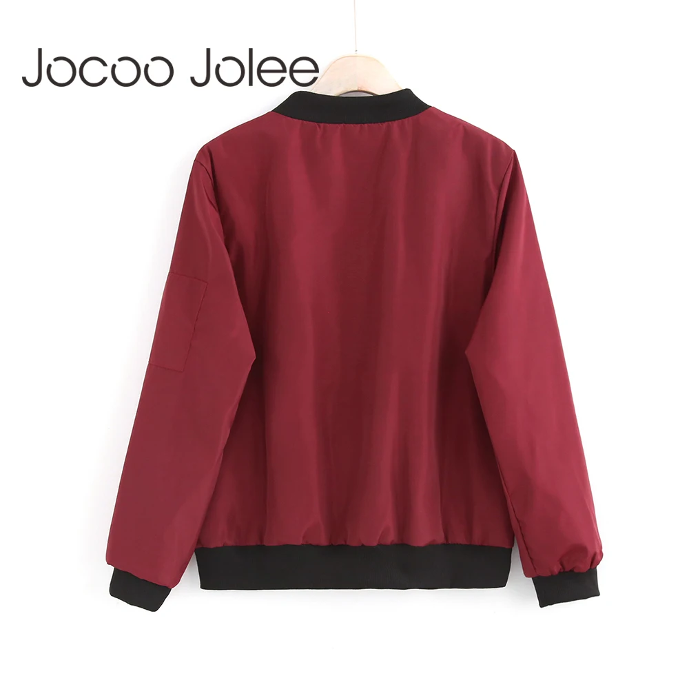 Jocoo Jolee النساء رقيقة جاكيتات أزياء الأساسية منفذها سترة طويلة الأكمام معطف عارضة سترة واقية موقف طوق ضئيلة لباس خارجي Jocoo Jolee النساء رقيقة جاكيتات أزياء الأساسية منفذها سترة طويلة الأكمام معطف عارضة سترة واقية موقف طوق ضئيلة لباس خارجي