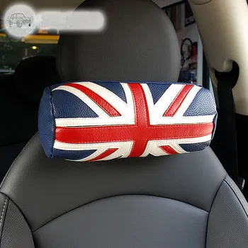 

Car Headrest Leather Seat Head Neck Rest Cushion Pillow For Mini Copper One JCW S F55 F56 F60 R60 R55 R56 Interior Accessories