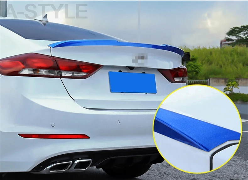 Защита для заднего бампера hyundai Elantra 2016 2017 2018 противоскользящая накладка крыло
