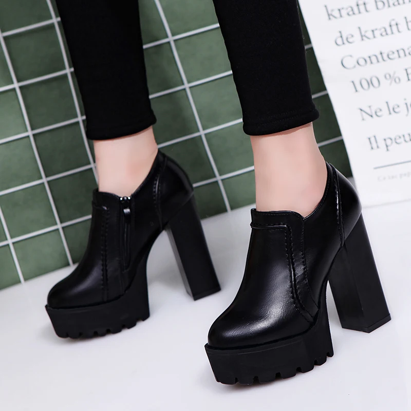 Женские туфли Martin на очень высоком каблуке Новинка 2018 года Водонепроницаемые