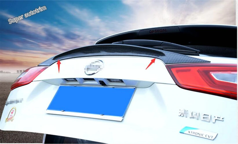 Внешний комплект из углеродного волокна Lapetus для Nissan Qashqai J11 ABS 2014 2020 задний