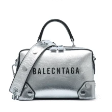 Новинка, роскошная сумка из натуральной кожи, серебристая Подушка, Большая вместительная сумка на плечо Boston, женские уличные стильные сумочки