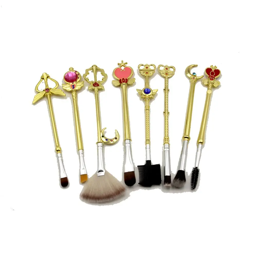 

Sailor Moon Cosmetic Brush Makeup Brushes Set Tools Kit Eye Liner Shader Natural-Synthetic Hair