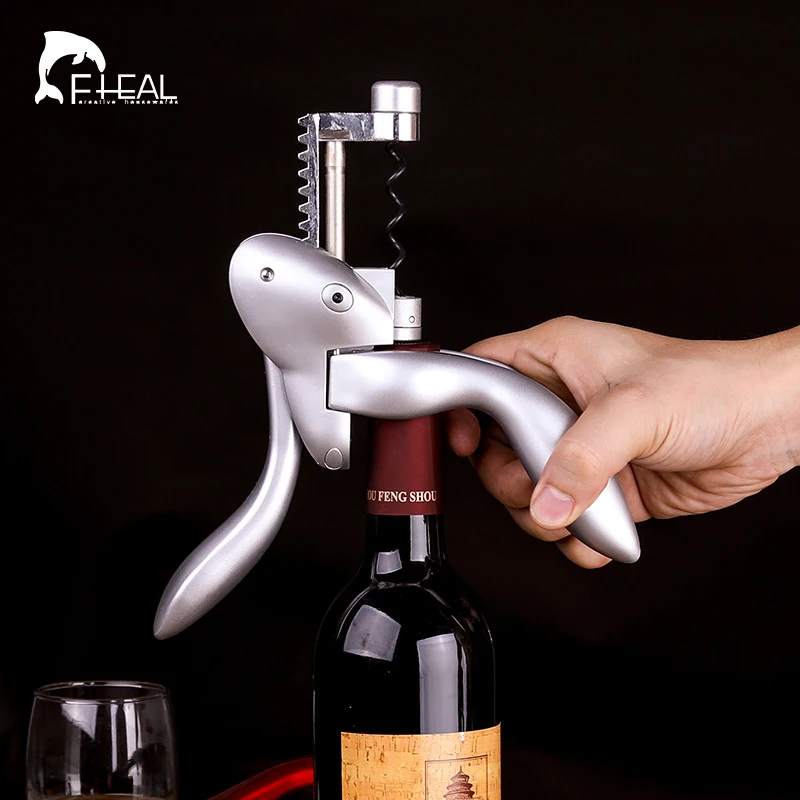

FHELA Professional Stainless Steel Wine Opener Bottle Corkscrew Opener Household Wine Set Automatic Bottle Opener High Quality