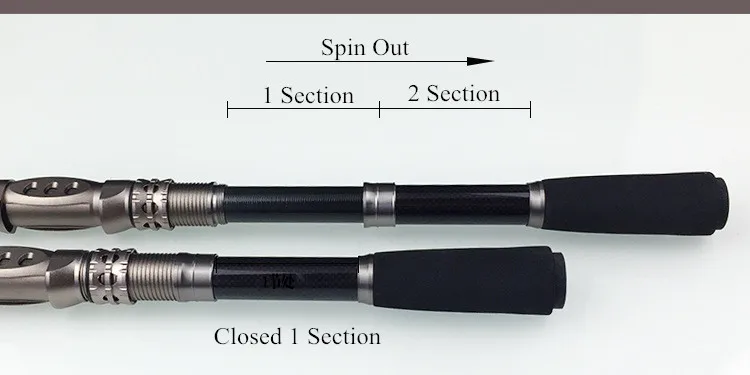 Super Strength Carbon Fiber Fishing Rod Telescopic Fishing Pole Metal Reel Seat Spinning Fishing Rod Sea Fishing Tackle (15)