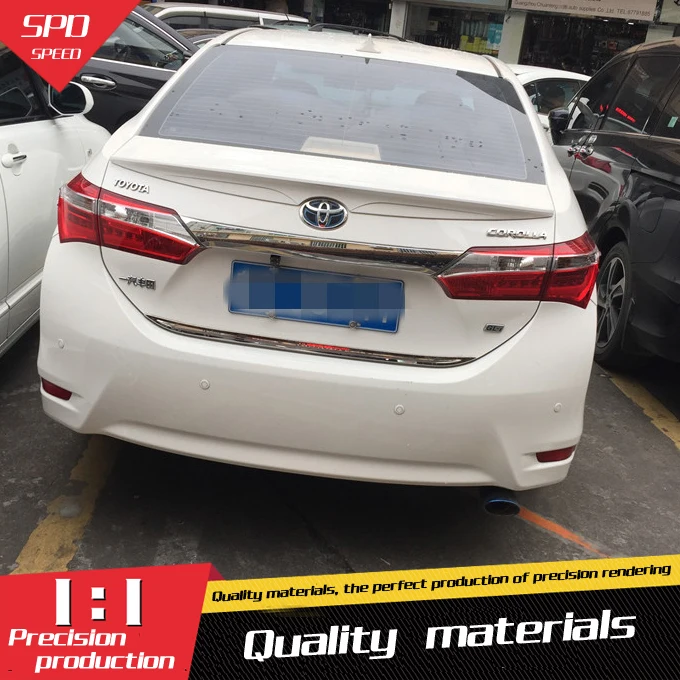 

For Toyota Corolla Spoiler ABS Material Car Rear Wing Primer Color Rear Spoiler For Toyota Corolla Spoiler tw 2014-2016