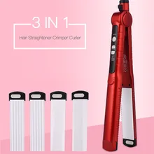 3 в 1, профессиональный выпрямитель для волос, турмалин, керамическая плойка, выпрямление, щипцы, плоский утюг, волнистый инструмент для укладки волос 36