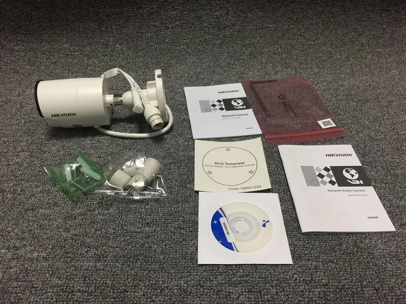 Hikvision security IP camera 4 MP IR Fixed Bullet Network Camera DS-2CD2043G0-I replace DS-2CD2042WD-I home video surveillance Hikvision security IP camera 4 MP IR Fixed Bullet Network Camera DS-2CD2043G0-I replace DS-2CD2042WD-I home video surveillance