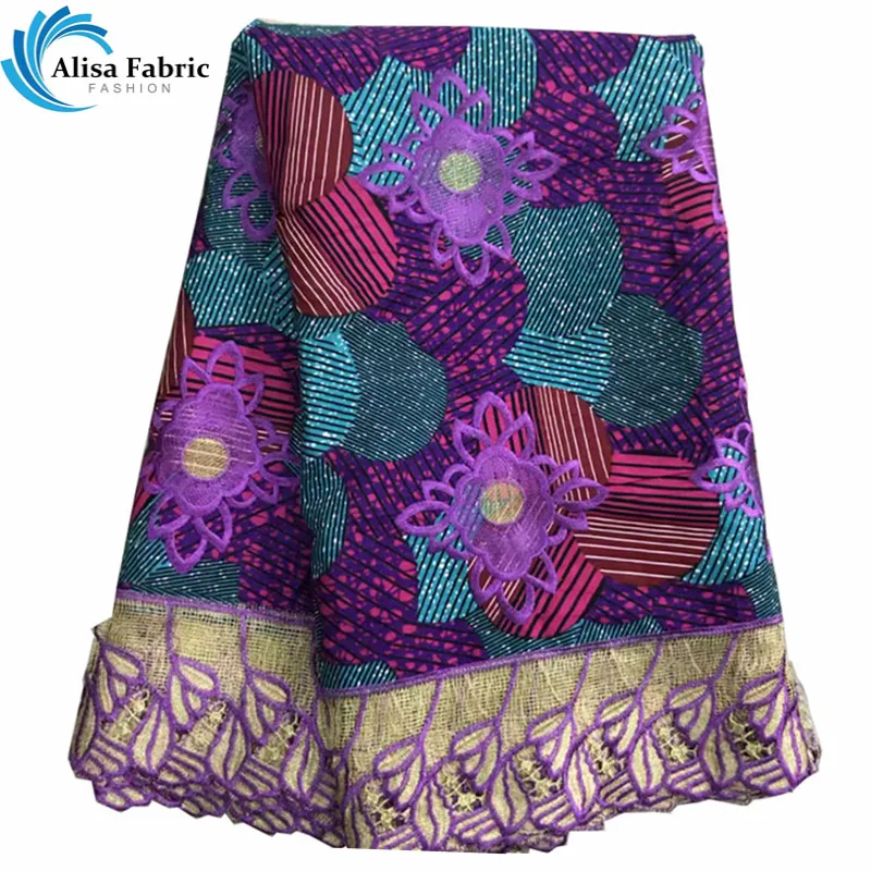 

High Quality Guipure Lace Fabric 2019 Wax Print Lace Fabric 6 Yards/Piece African Cotton Wax Lace Fabric For Wedding Party Dress