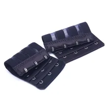 Высокое качество, нержавеющая сталь, шелковая лента, 3 ряда, 3/4, HooksBra, удлинитель, эластичный, рыба, микрофибра, Стиль бюстгальтера, регулируемые пряжки