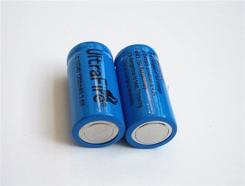 LC 16340 1200mah 3,6 V 3,7 v литий-ионные аккумуляторные батареи с бесплатным зарядным фонариком ego-t батарея