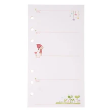 A5 A6 милые Тетрадь планировщик свободное раздвижное кольцо вязка пополнения Бумага с 6 отверстиями