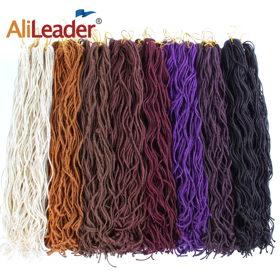 Alileader мини Faux Locs Curly вязание крючком волосы 20 "Синтетические Сенегальские твист