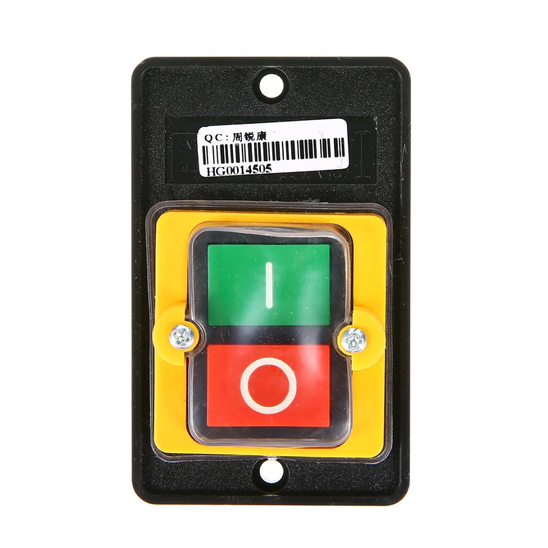 

Waterproof Push Button Switch Power On/ Off Cutting Machine Bench Drill Switch KAO-5 / BSP210F-1B 10A 380V