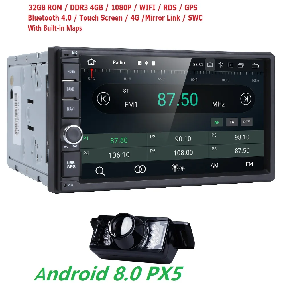 7 Android 8 0 8OctaCore PX5 4GRAM 32GROM font b Car b font NO DVD font