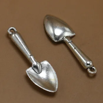 

30pcs Exquisit Christmas shovel charm 52*16mm 6.5g Antique silver gift craft Jewelry earring bracelet necklace anklet Component