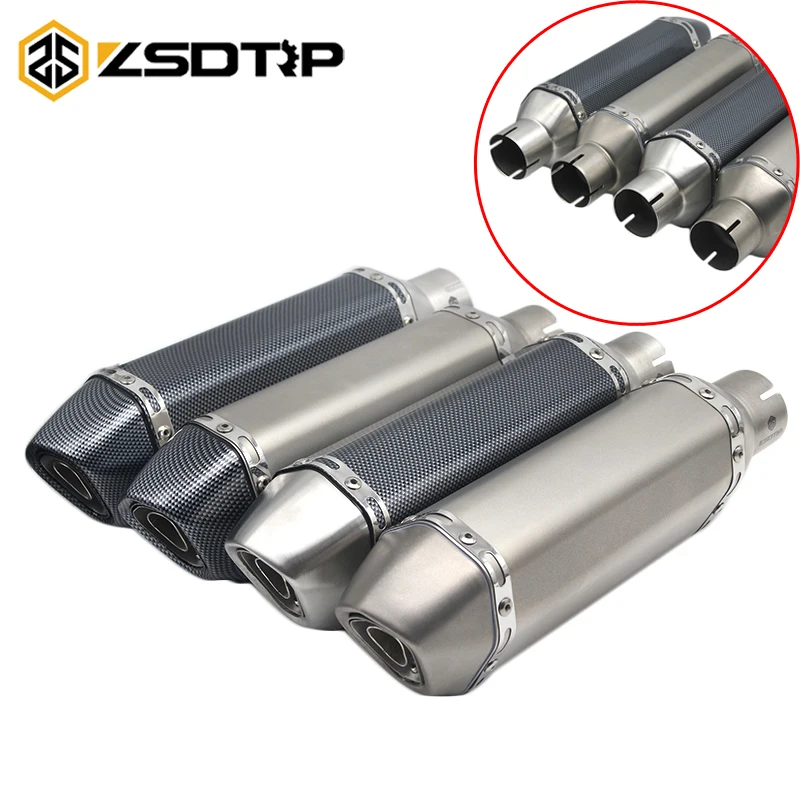 

ZSDTRP Universal Motorcycle Exhaust Pipe Muffler System Akrapovic Yoshimura Racing Escape Moto ATV Scooter For CB400 Z900 FZ6