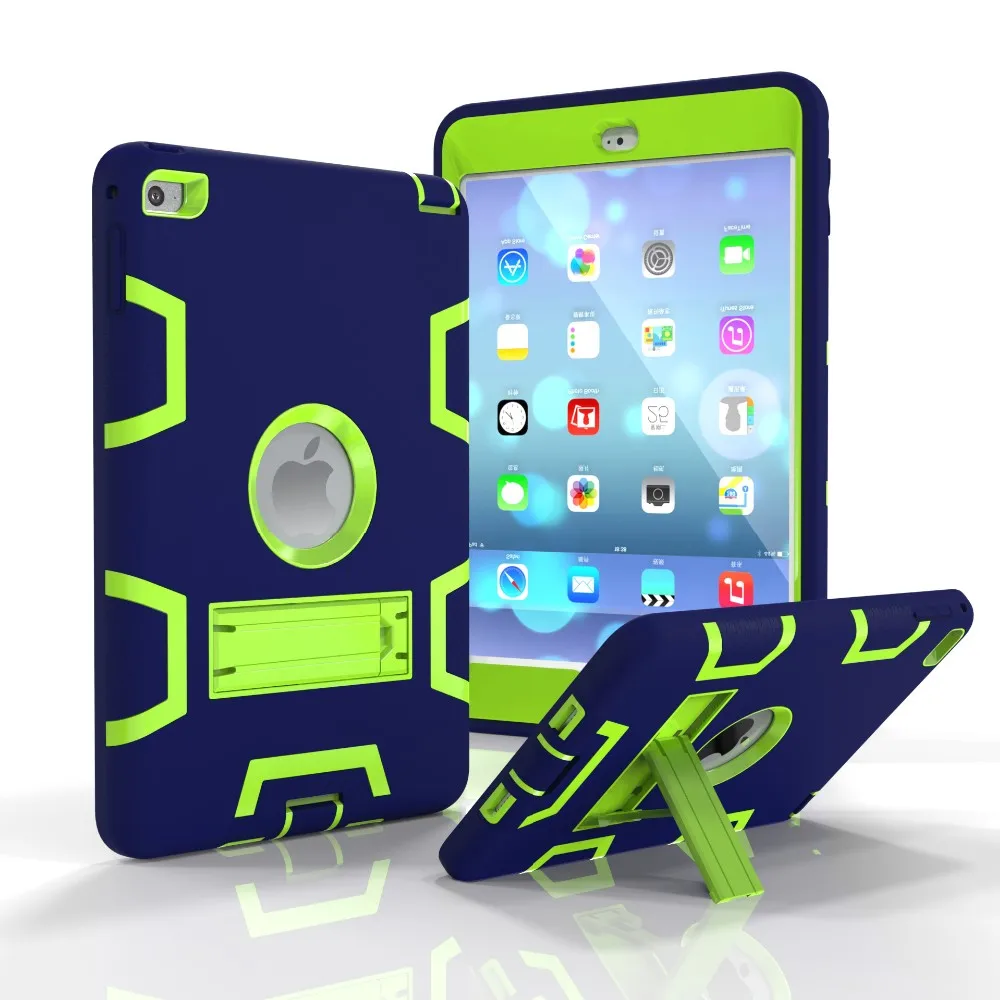 

NEW Silica gel+PC For Apple ipad 2 ipad 3 ipad 4 case A1460`A1459`A1458`A1416`A1430 Duty Drop resistance Shock Proof tablet Case