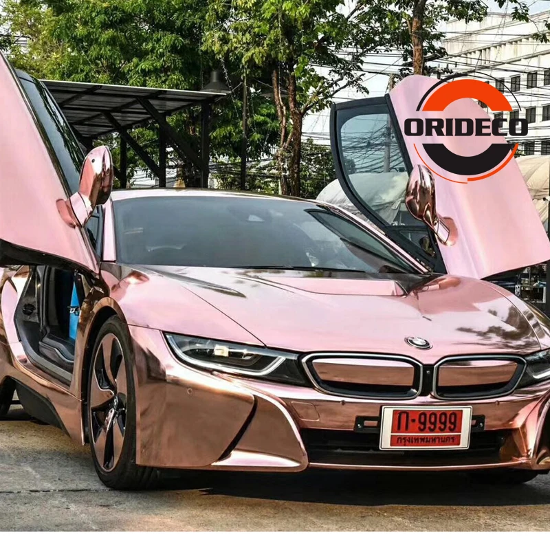 Rose gold Chrome Mirror Vinyl Wrap 12