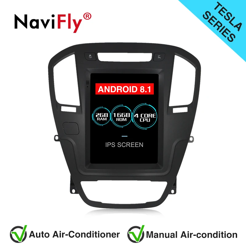 

NaviFly Tesla Style Android 8.1 IPS screen Car Radio GPS Navigation for OPEL INSIGNIA 2008-2011 with Mirror Link WIFI BT Map
