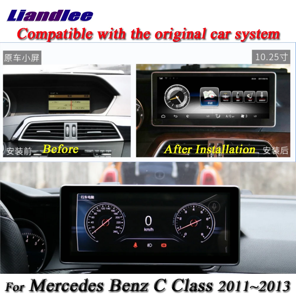 Excellent Liandlee For Mercedes Benz C Class W204 C180 C200 C260 Android Original Radio AUX BT GPS Map Navi Navigation Screen Multimedia 10 Excellent Liandlee For Mercedes Benz C Class W204 C180 C200 C260 Android Original Radio AUX BT GPS Map Navi Navigation Screen Multimedia 10