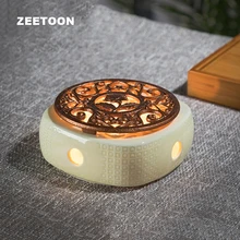 Креативная теплая чайная плита, теплее для чая, Фиолетовый Глиняный Чайник, свечной обогреватель, база для чайной посуды, аксессуары для печи, художественный Ночной светильник, подсвечник