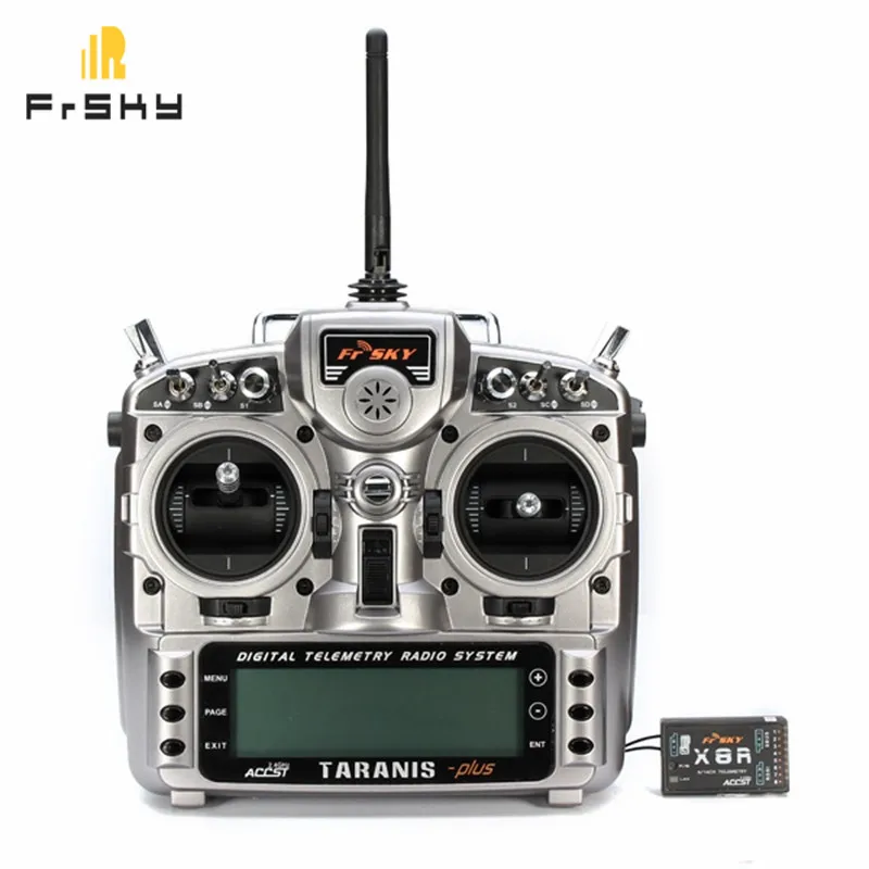 

New FrSky Taranis X9D Plus 2.4G ACCST Transmitter With X8R Receiver selection For RC Multicopter Part Racing drone