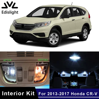 

Edislight 8Pcs Canbus White Ice Blue LED Lamp Car Bulbs Interior Package Kit For 2013-2017 Honda CR-V CRV Map Dome Trunk Light