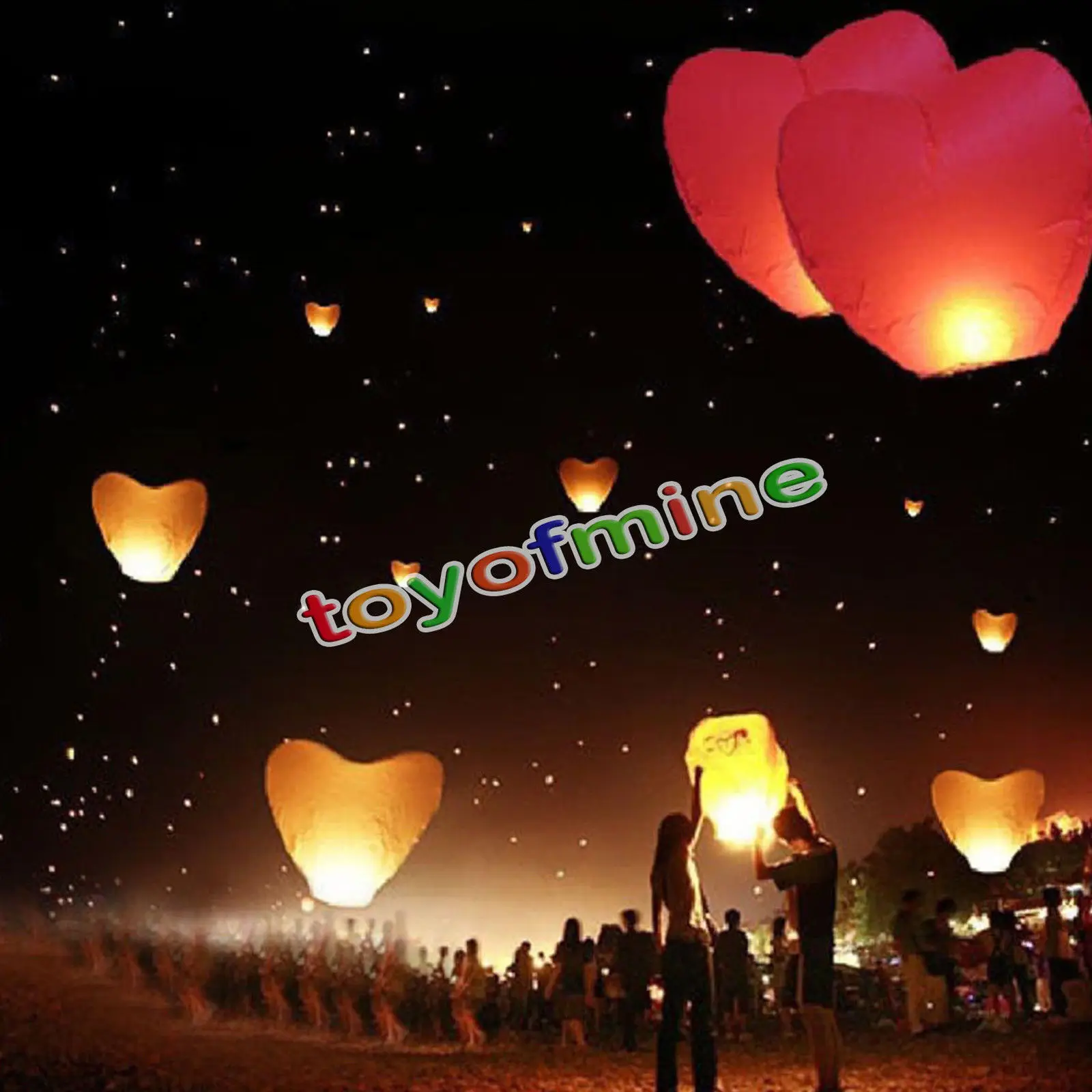 1/4pcs Heart shape wedding air Balloons Sky Lanterns Chinese globos