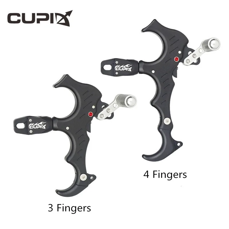 

Archery Thumb release Aid Compound Bow 3/4 Exchange Finger Release 360 Degree Rotating Jaw Aluminum Alloy Hunting Bow Release