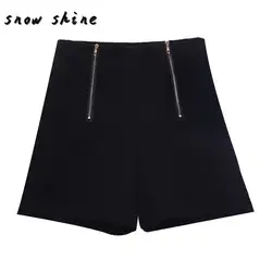 Snowshine ylsw Лето Для женщин девочек Короткие шорты Повседневное Короткие штаны Высокая талия на молнии Шорты для женщин Бесплатная доставка
