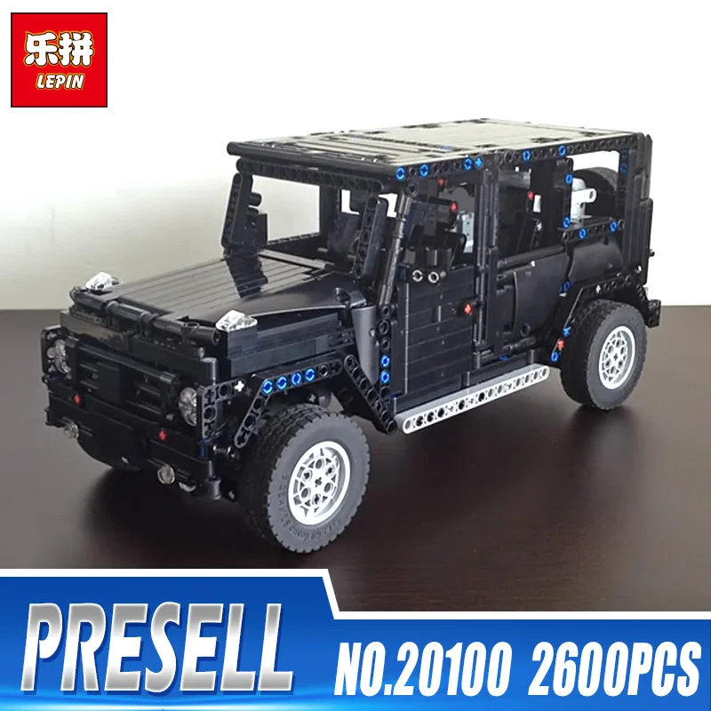 

Lepin Technic 20100 MOC 2425 G500 AWD Wagon RC off Road Vehicle Motors Trucks Model Building Blocks SUV Bricks Educational Toys