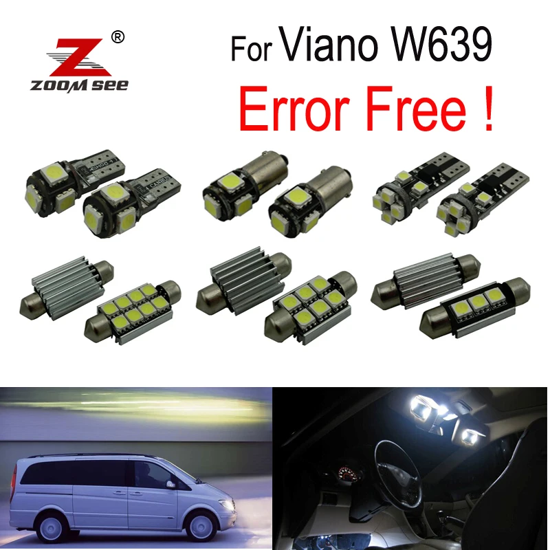 Error Free Xenon Led Bulbs Smd Interior Light Kit For Benz S