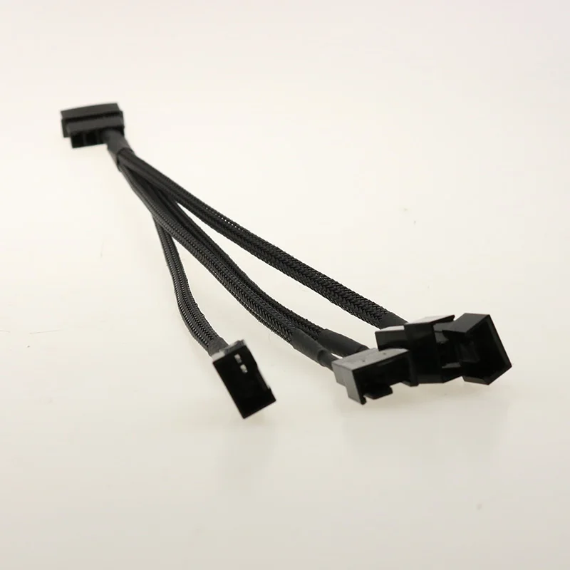 30 см Новый удлинитель ЦП кабель Molex 4 Pin до 4x3/4 pin 5 в 12 В Usb рукав двойной вентилятор