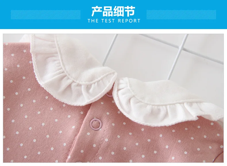 Одежда для новорожденных и малышей, комбинезон в горошек с длинными рукавами, повязка на голову, комплект одежды из 2 предметов для младенцев