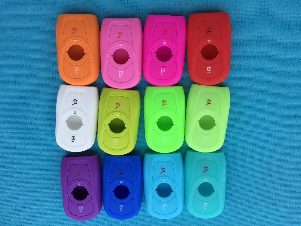 

1pcs Silicone Rubber 3 Buttons Car Key Case Cover Skin Protector For Buick Envision Vervno GS 20T 28T Encore For Opel Astra